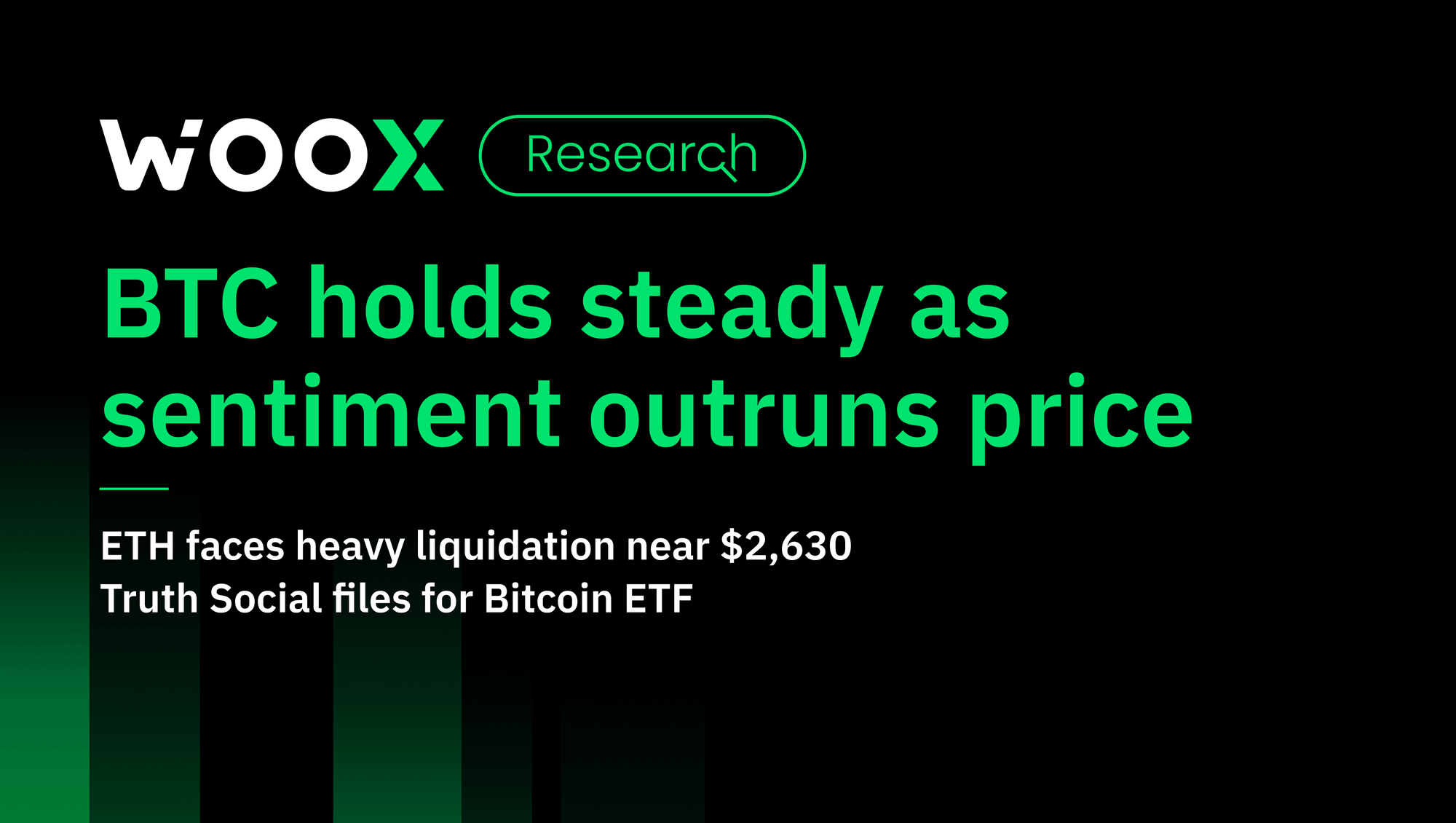 BTC holds steady as sentiment outruns price