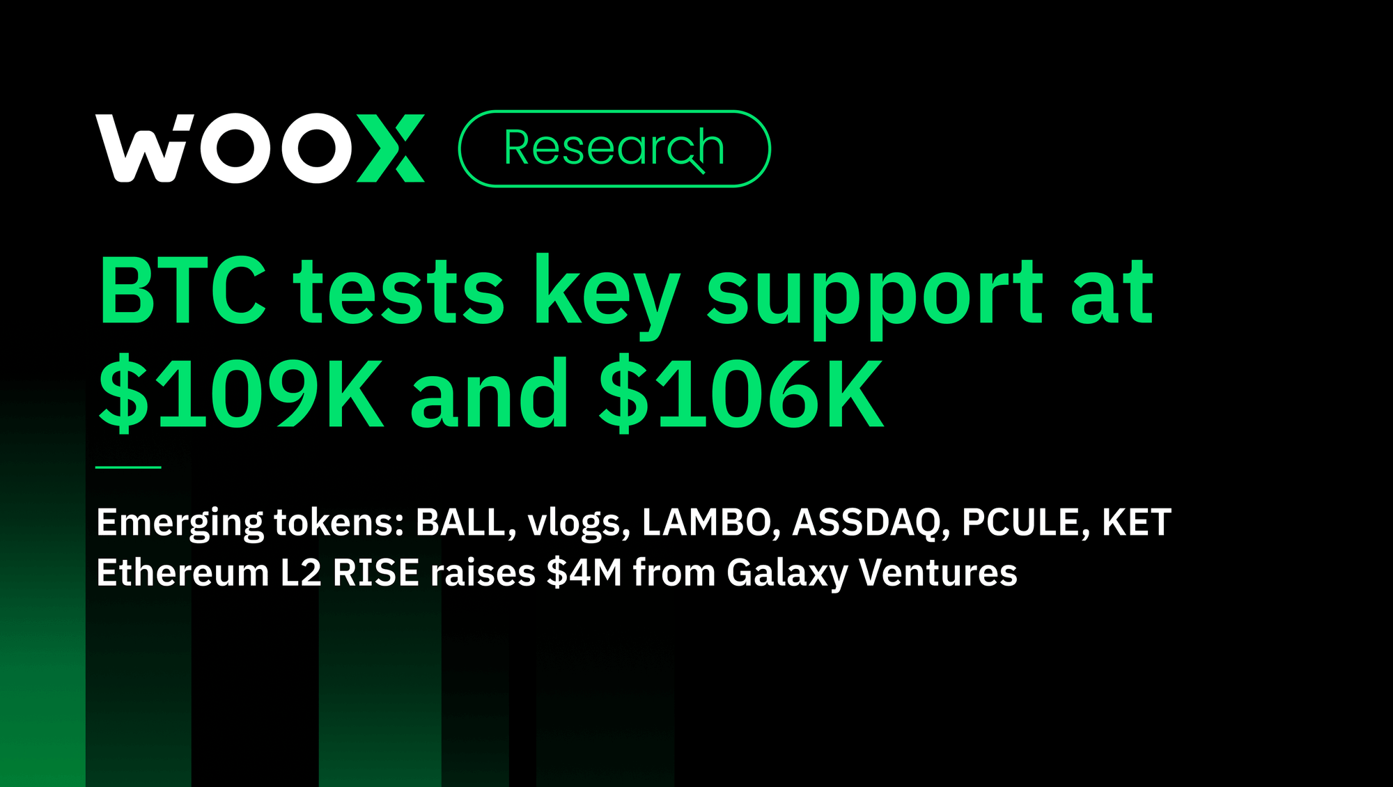 BTC tests key support at $109K and $106K
